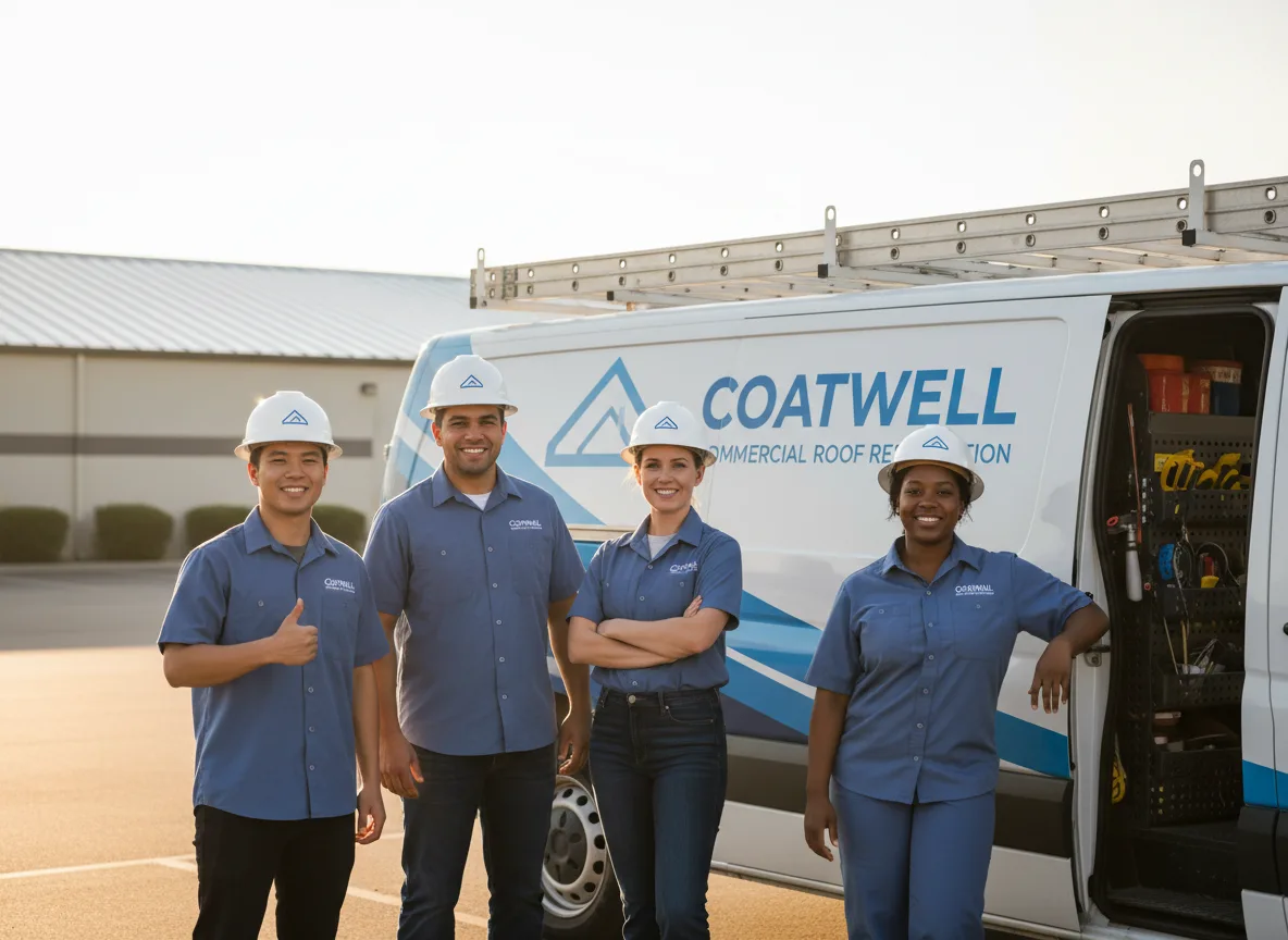 Commercial roof coating company in Cambria, WI