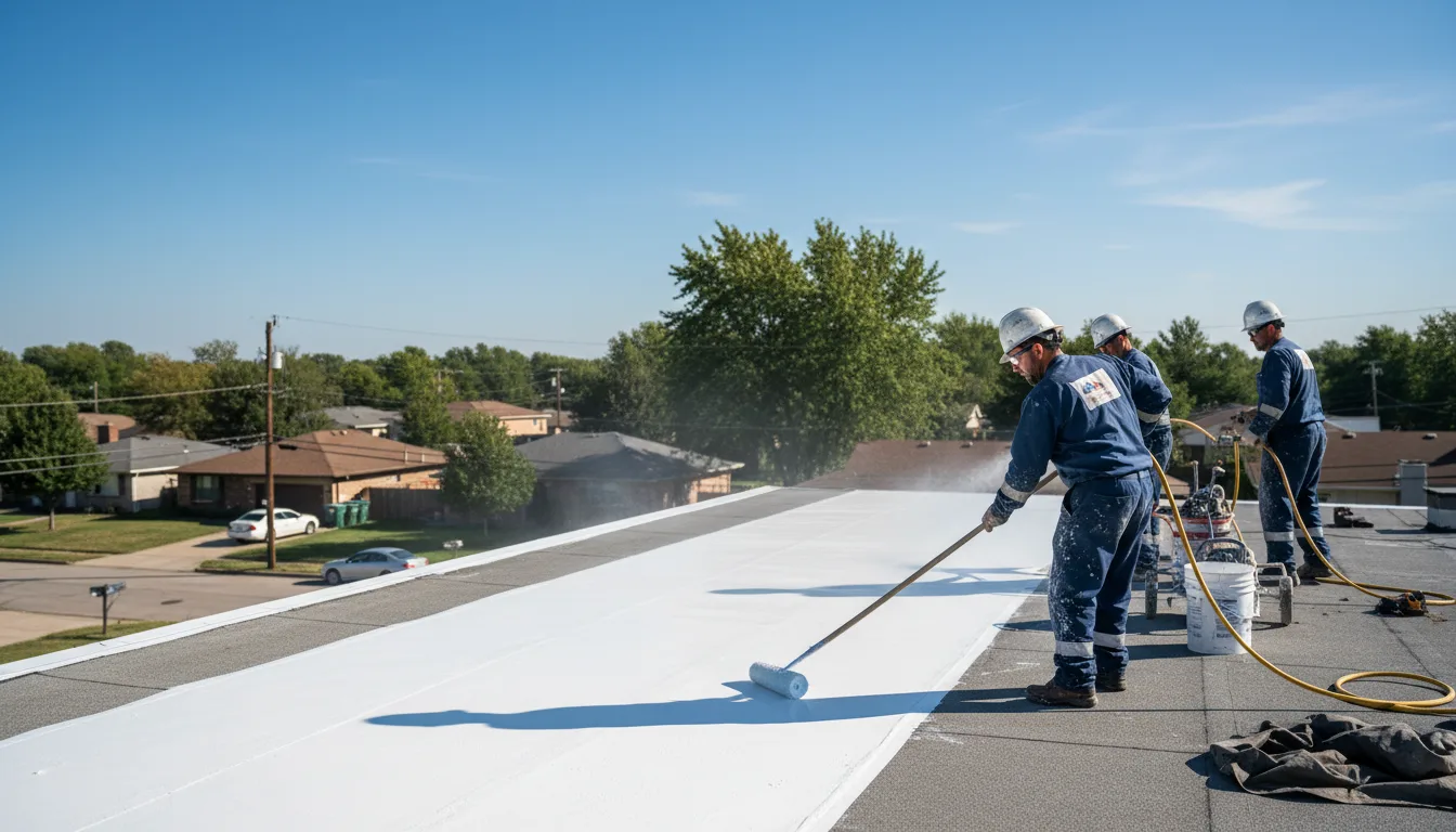 Commercial roof coating in Cambria, WI near me